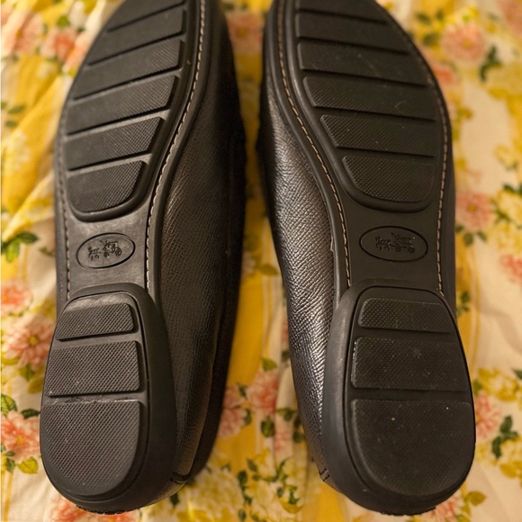 Coach Black Olympia Loafers with Silver Detail - Picture 9 of 15